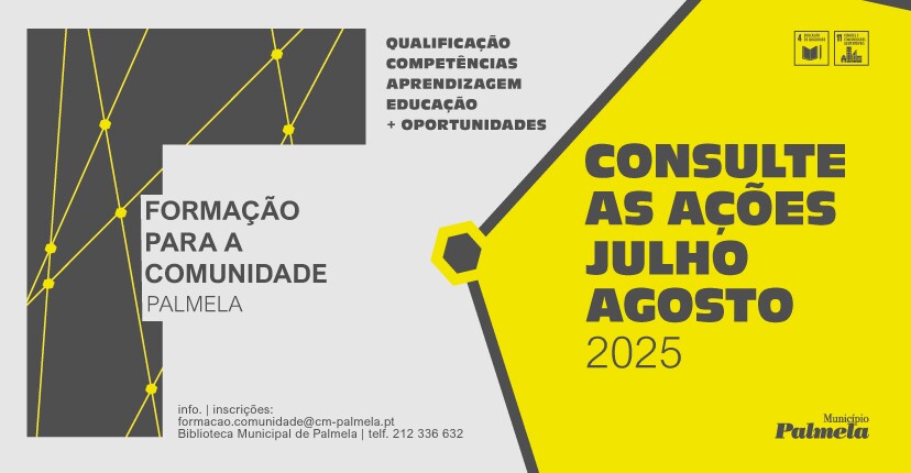 “Formação para a Comunidade” com 4 novas ações em julho
