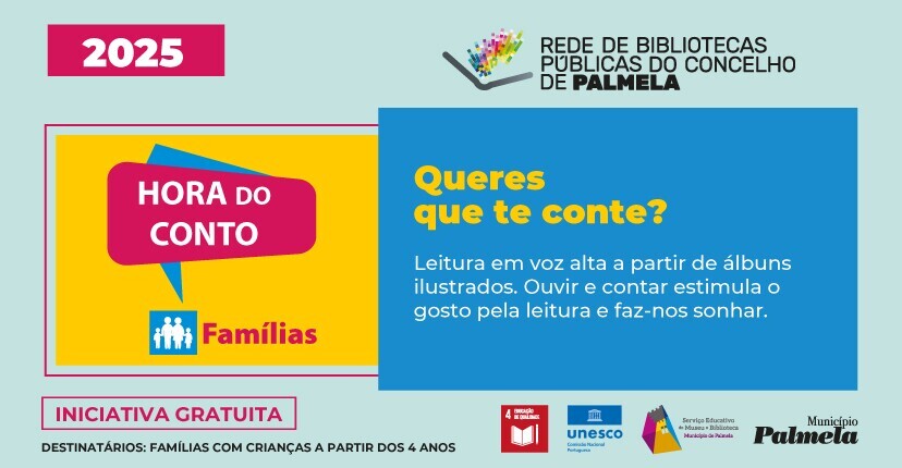 “Hora do Conto Famílias”: novas atividades lúdicas e pedagógicas gratuitas!